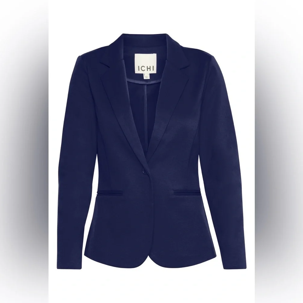 ICHI IHKATE Blazer in Navy Blue - Picture 3 of 12